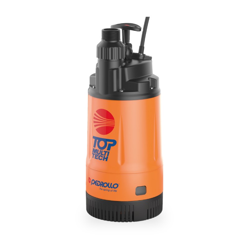 Bomba Sumerg Pedrollo 0.75 HP Agua Limp Tecno Políme 3 Imp 80Lpm