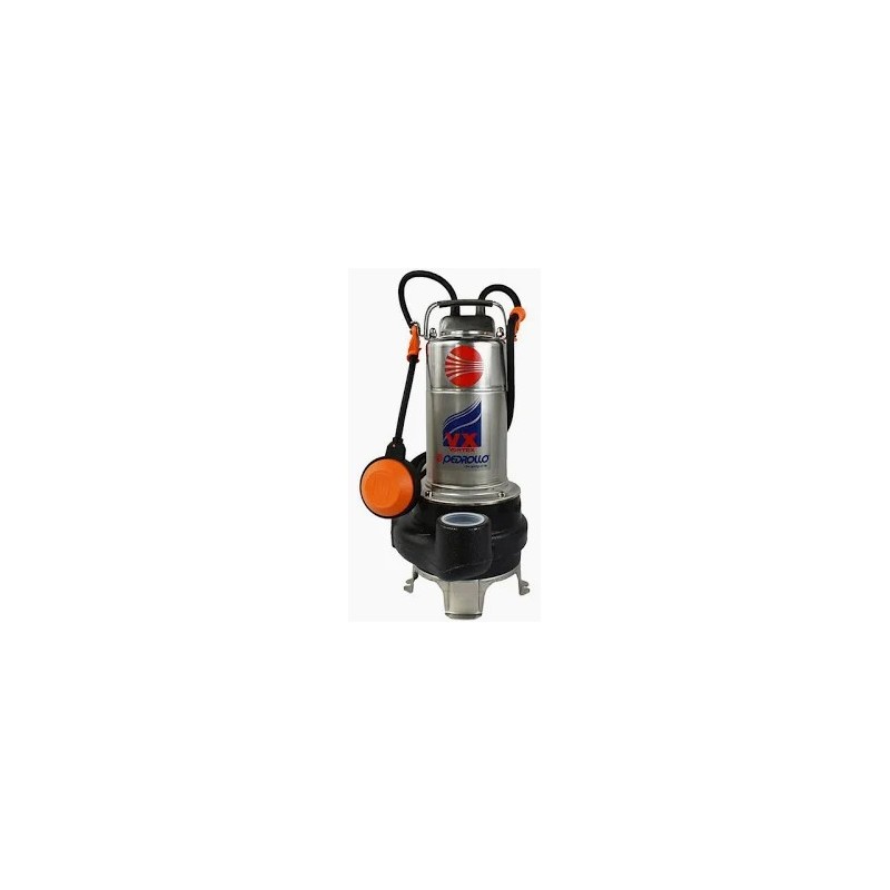 Bomba Trituradora Drenaje Pedrollo 2 HP Hierr 3F-440V 3.8A 250Lpm